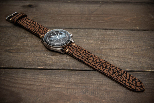 Prairie Brown Bison Leather Watch Strap