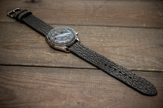 Stormfin Grey – Handmade Shark Leather Watch Strap
