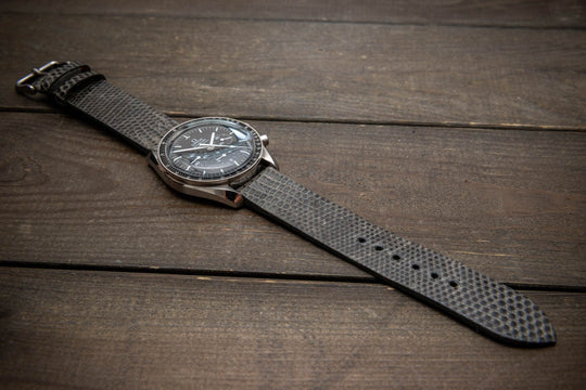 Storm Grey – Handmade Lizard Leather Watch Strap
