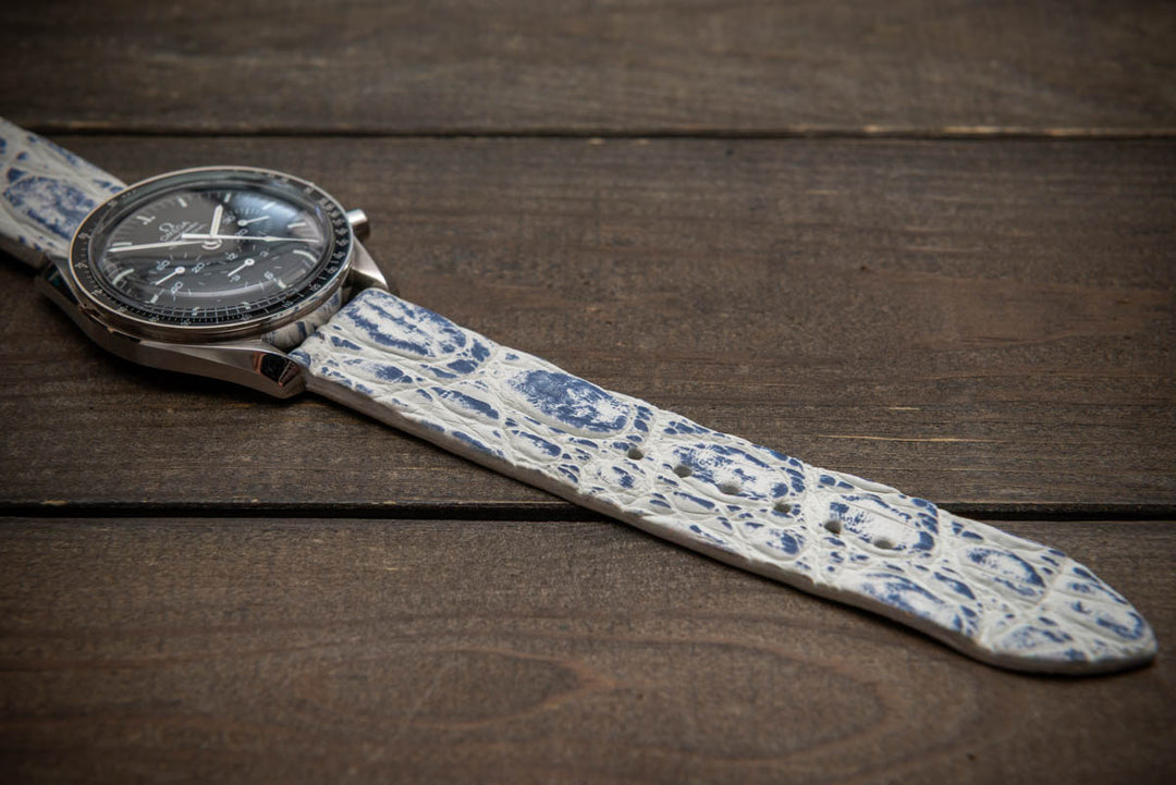 Nordic Wave – Handmade Alligator Leather Watch Strap