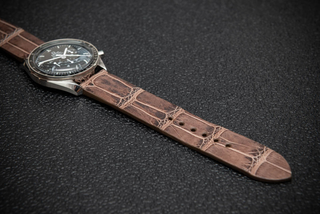 Vintage Chestnut Alligator Watch Strap – Limited Edition
