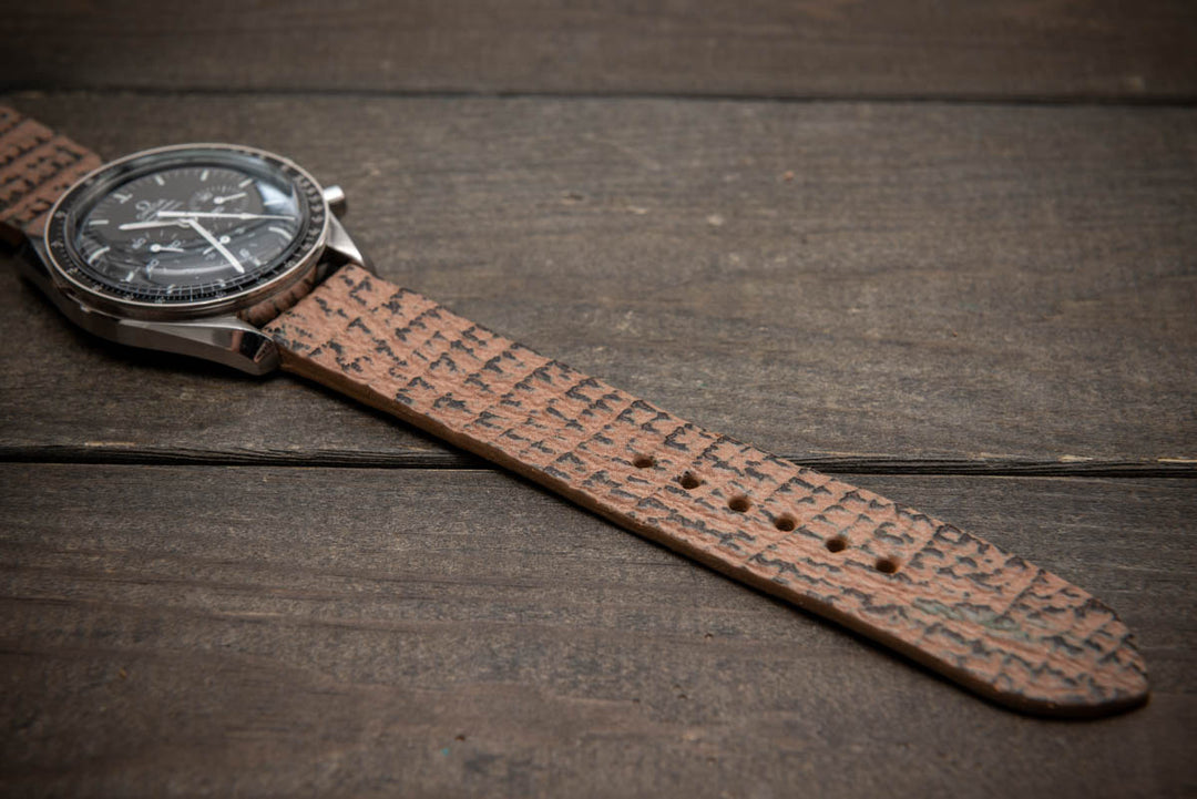 Coral Sand – Handmade Shark Leather Watch Strap

