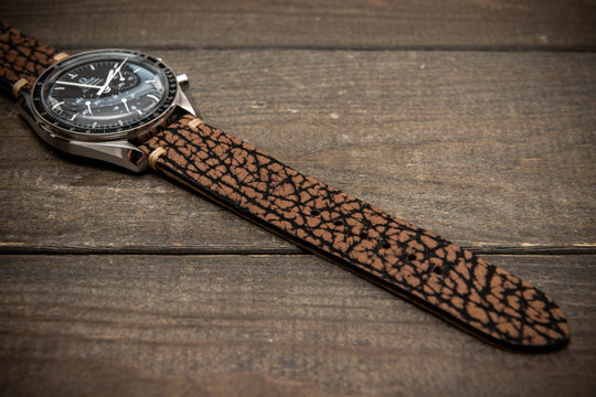 Prairie Brown Bison Leather Watch Strap
