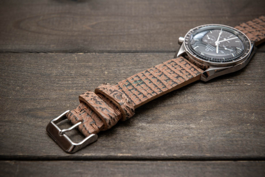 Coral Sand – Handmade Shark Leather Watch Strap
