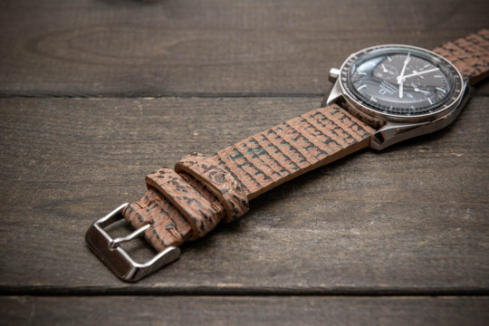 Coral Sand – Handmade Shark Leather Watch Strap
