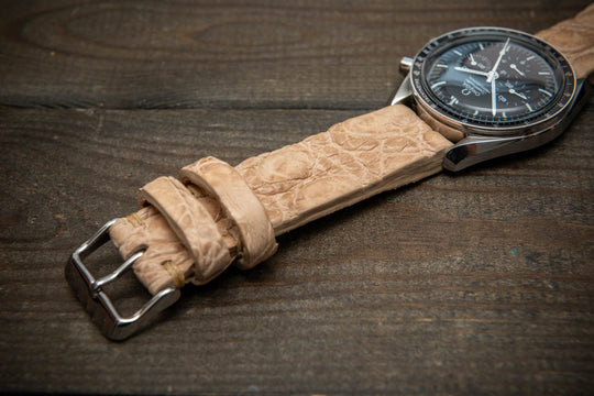 Ivory Crest Alligator Leather Watch Strap – Handmade in Finland, Limited Edition