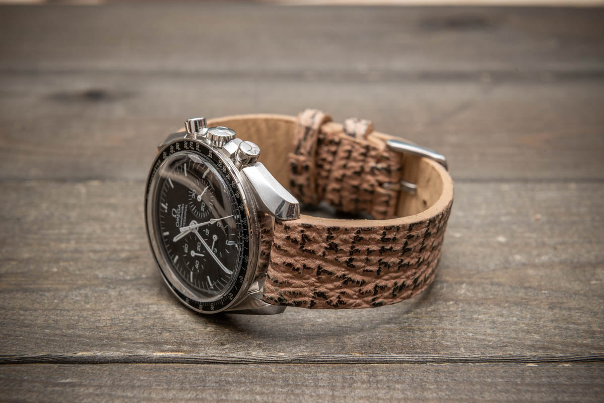 Coral Sand – Handmade Shark Leather Watch Strap
