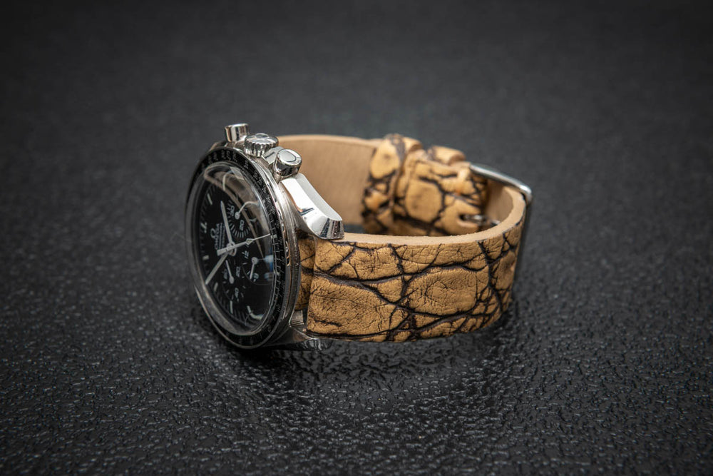 Golden Dusk Alligator Leather Watch Strap – Handmade in Finland, Limited Edition