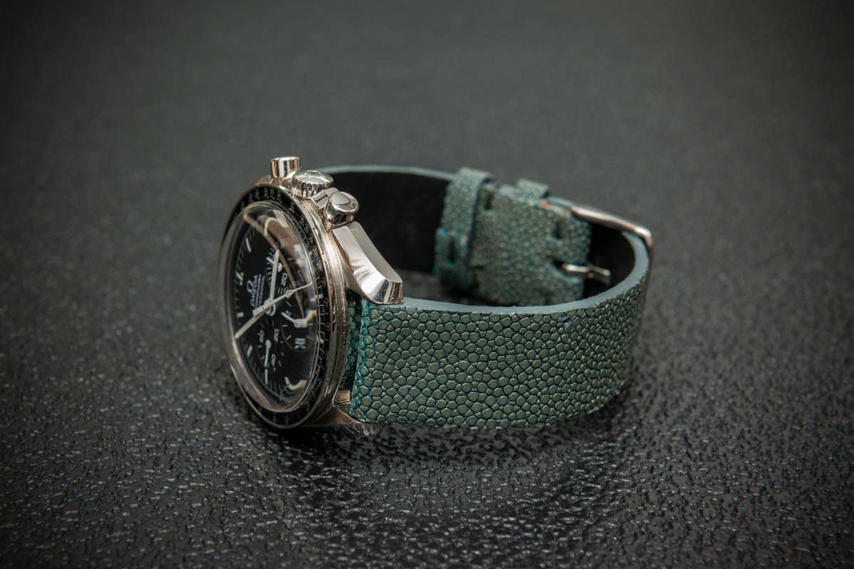 Forest Stingray Leather Watch Strap – Handmade in Finland, Limited Edition