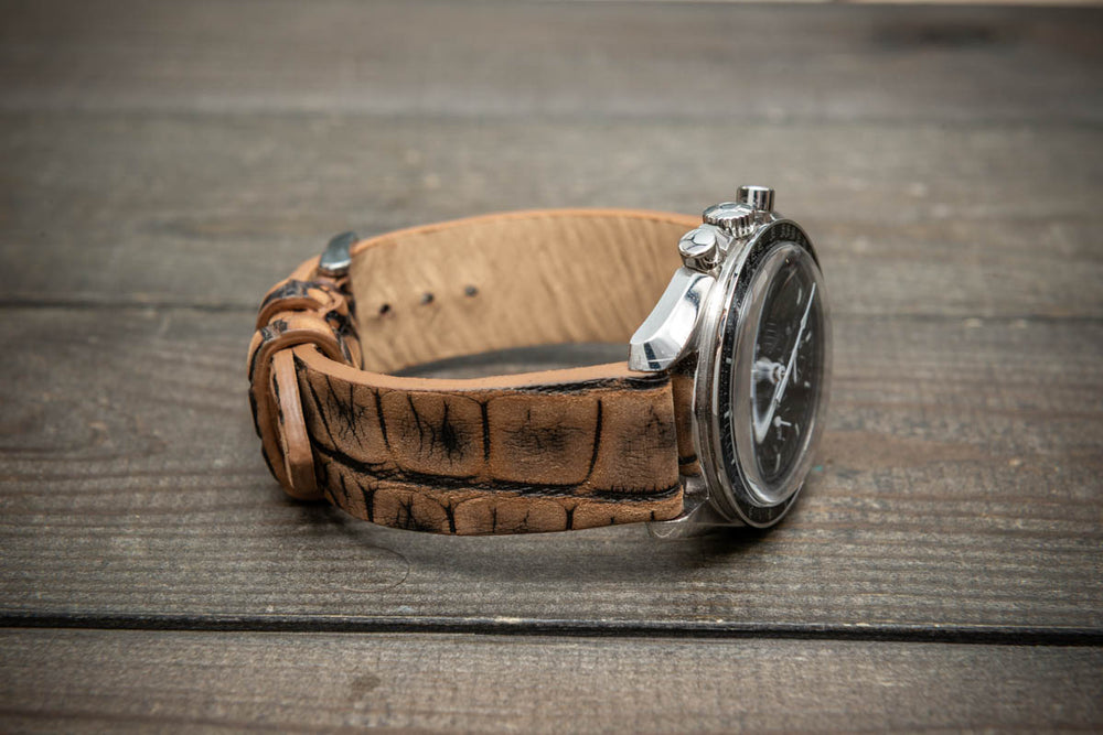 Desert Dune – Handmade Alligator Leather Watch Strap
