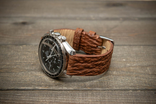 Copper Reef – Handmade Shark Leather Watch Strap

