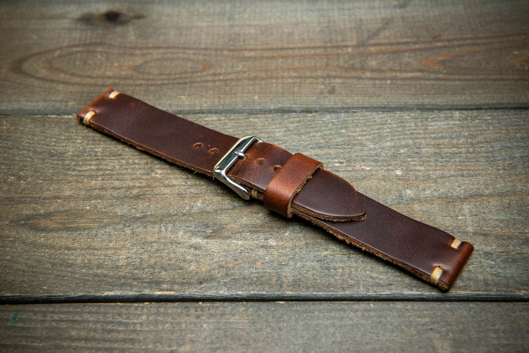 Dark Brown Horween Leather Strap