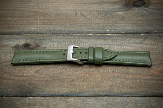 Stormsail sailcloth waterproof watch strap, Olive green
