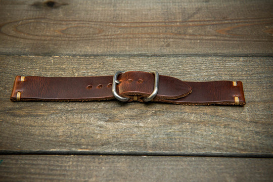 Luxury Chromexcel Dark Brown Watch Strap