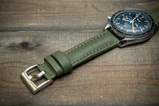 Stormsail sailcloth waterproof watch strap, Olive green
