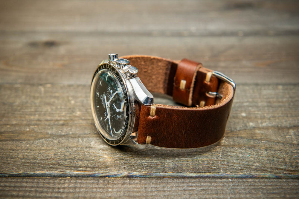 Dark Brown Horween Leather Strap