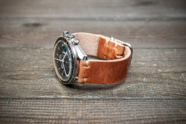 Bracelet De Montre Interchangeable En Cuir Marron - Longueur XS (small) - Largeurs 12 à 22 Mm - Watchband Berlin