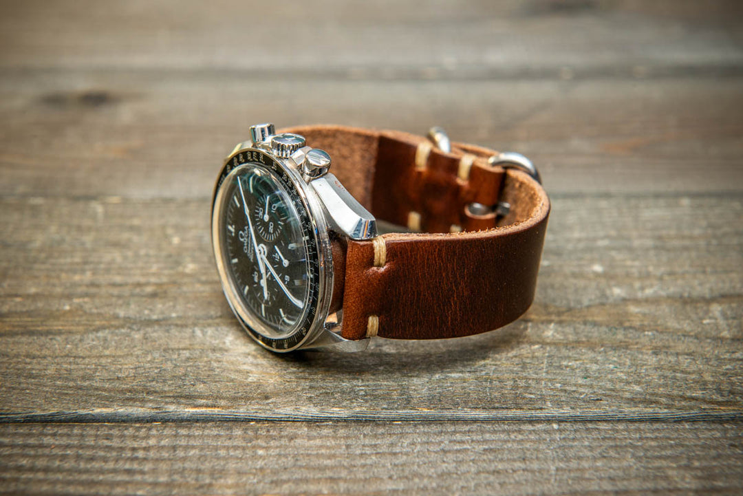 Luxury Chromexcel Dark Brown Watch Strap