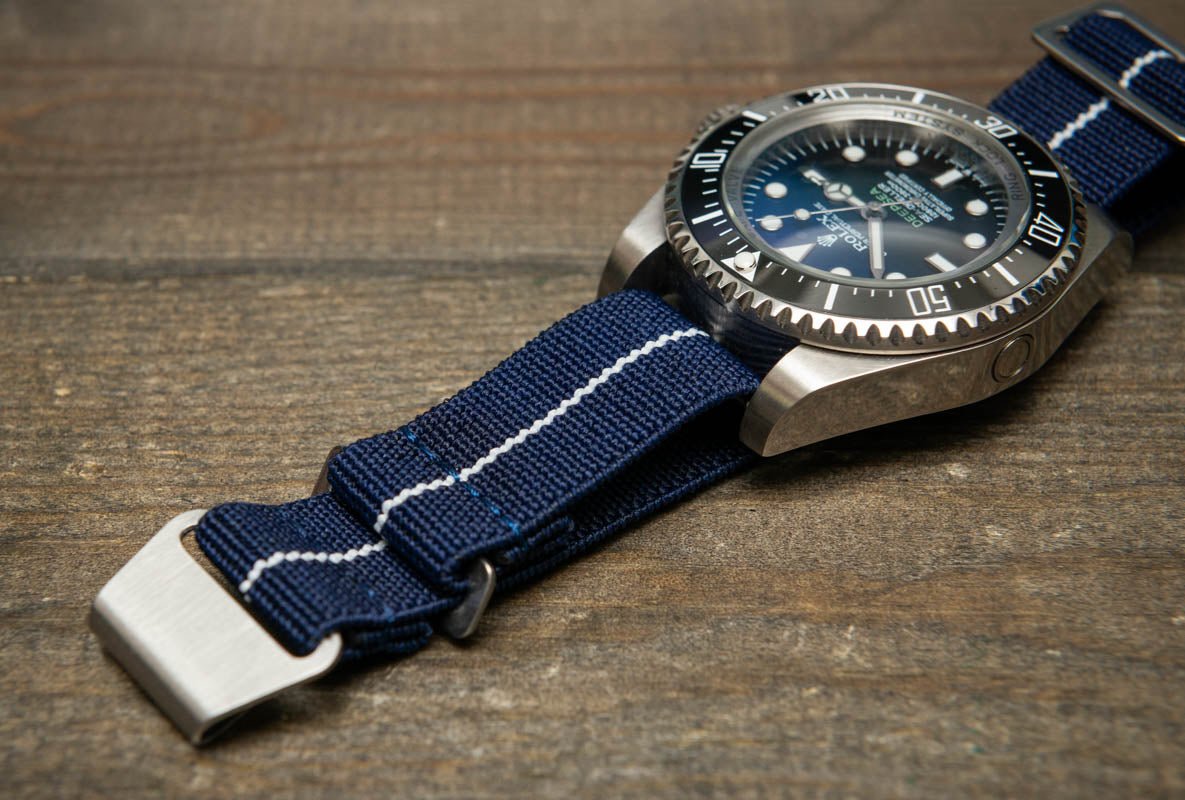 Marine Nationale Strap in Black w/ Center Stripe – Nomad