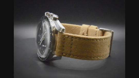 Army premium canvas watch strap, canvas watch band. Handmade in Finland - 20 mm, 22 mm.