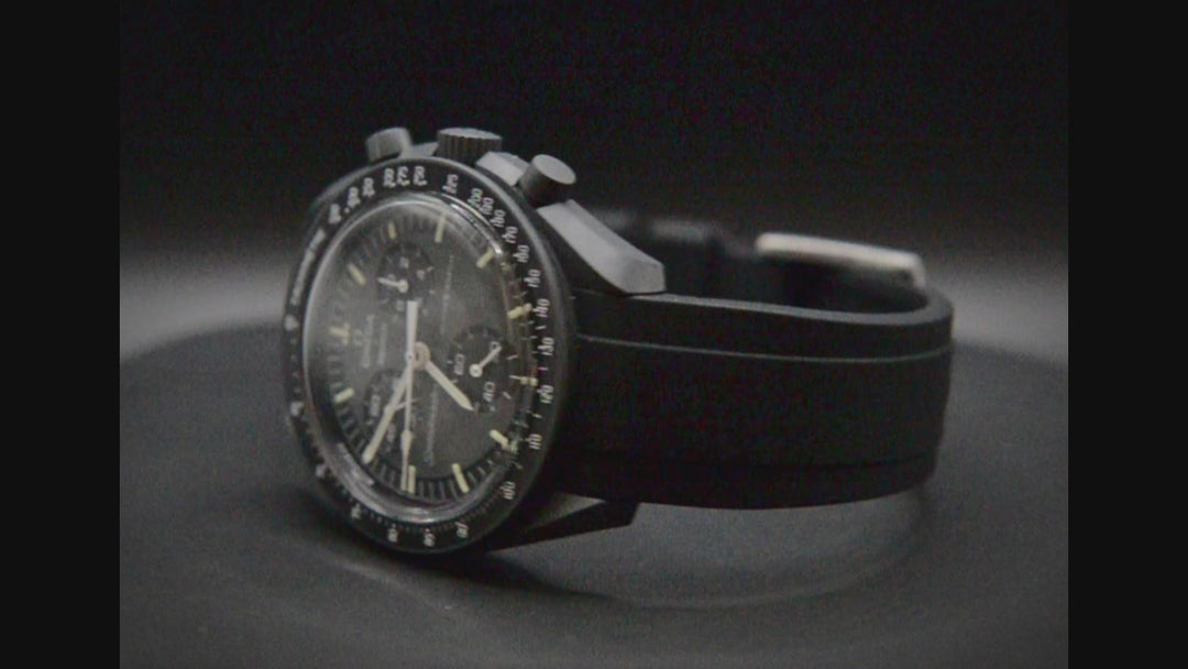 MoonSwatch Luxury Watch Strap, Waterproof watch strap, fluororubber (FKM) watch band, premium quality, for sports, width: 18, 20, 21, 22 mm.