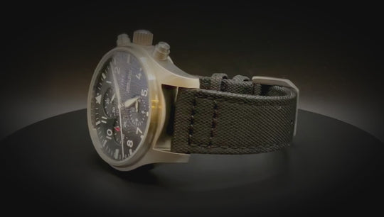 Canvas waterproof watch strap,17mm, 18mm, 19 mm, 20 mm, 21 mm, 22 mm, 23mm, 24mm.Black.