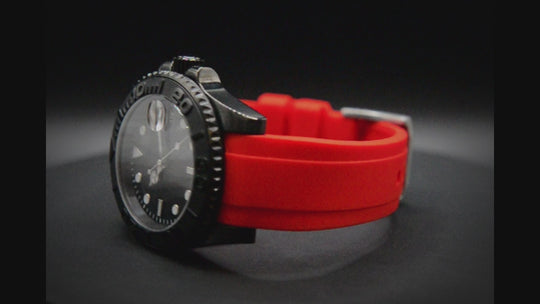 MoonSwatch Luxury Watch Strap, Waterproof watch strap, fluororubber (FKM) watch band, premium quality, for sports, width: 18, 20, 21, 22 mm.