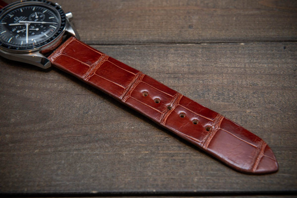 Hadley Roma MS2046 22mm Black Leather High Polished Glazed Watch Band -  Walmart.com