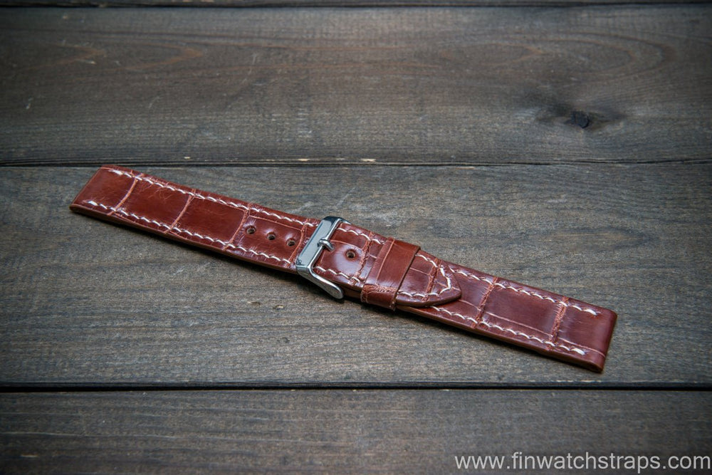 Louisiana alligator clearance watch strap