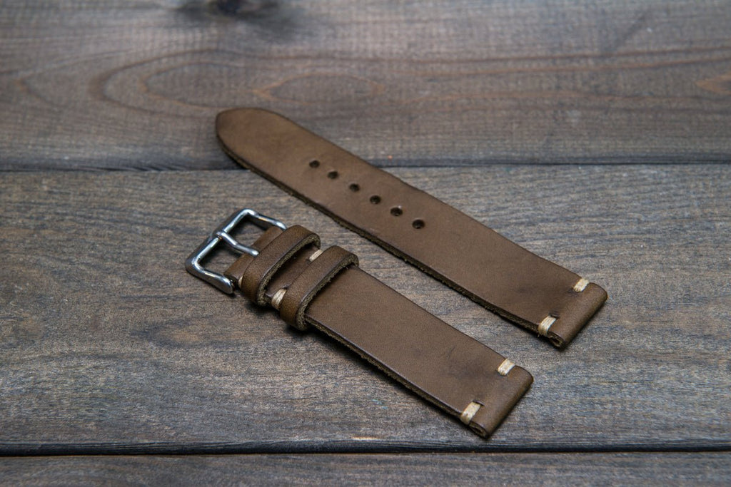 Box Calf Burgundy Leather Watch Strap 