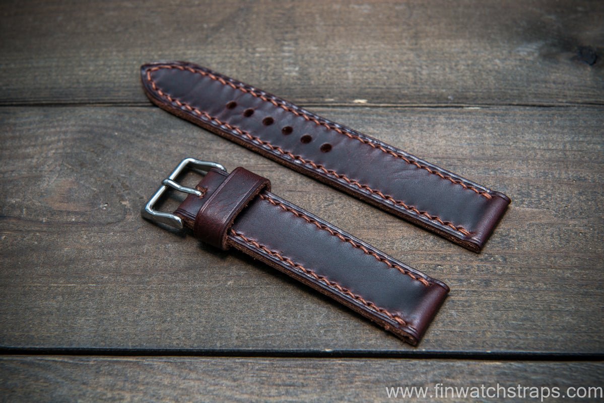 1/2 to 4 Wide, 50 to 70 Long, Black Color, Veg-Tan Leather Straps.