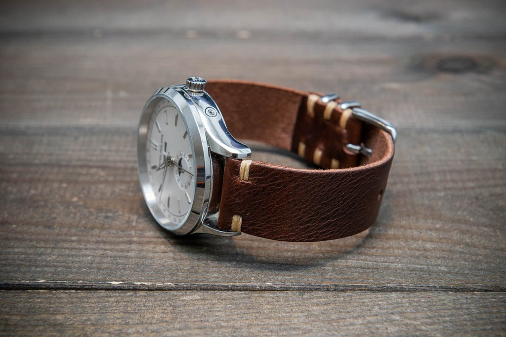 tobacco badalassi Carlo Minerva Tabacco  a leatherstore Badalassi Tobacco Wax leather watch