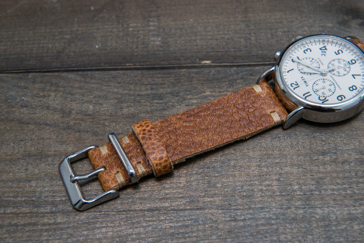 Tan leather watch strap sale