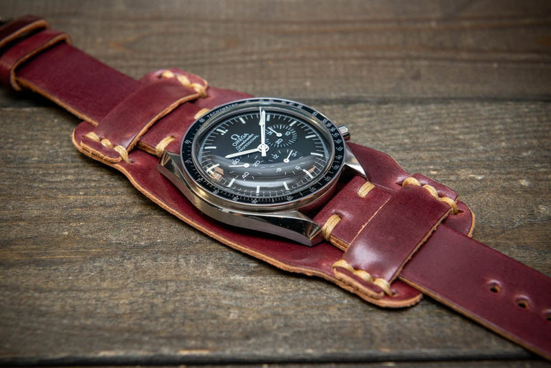 Vintage Watch Strap  Full Grain Italian Leather with Bund Pad – Jackson  Wayne Leather Goods
