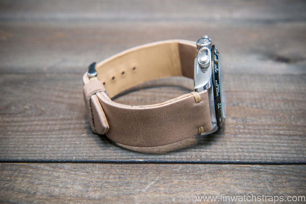 Badalassi Carlo Wax leather watch strap. Green color.