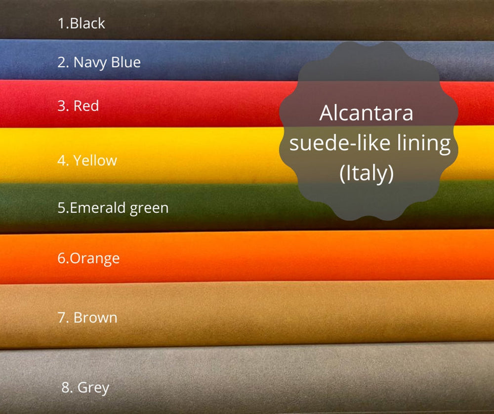 ALCANTARA - BLACK : Genuine Alcantara - Color: Black - Width: 61