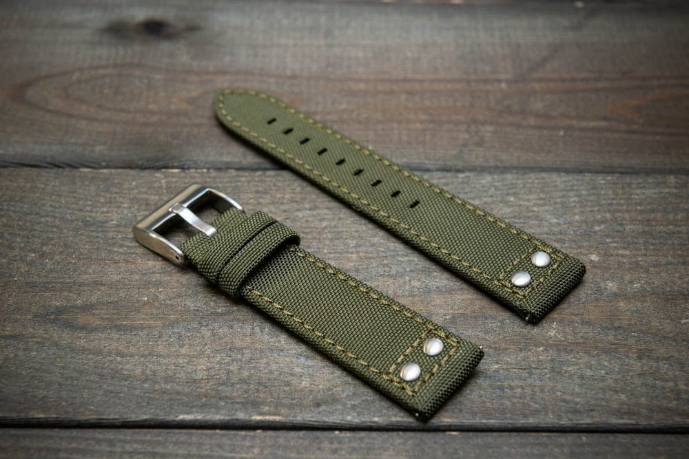 Cordura Canvas waterproof watch strap Quick release spring bars are i