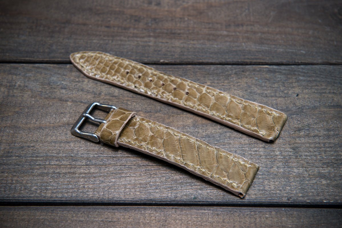 Python leather watch straps
