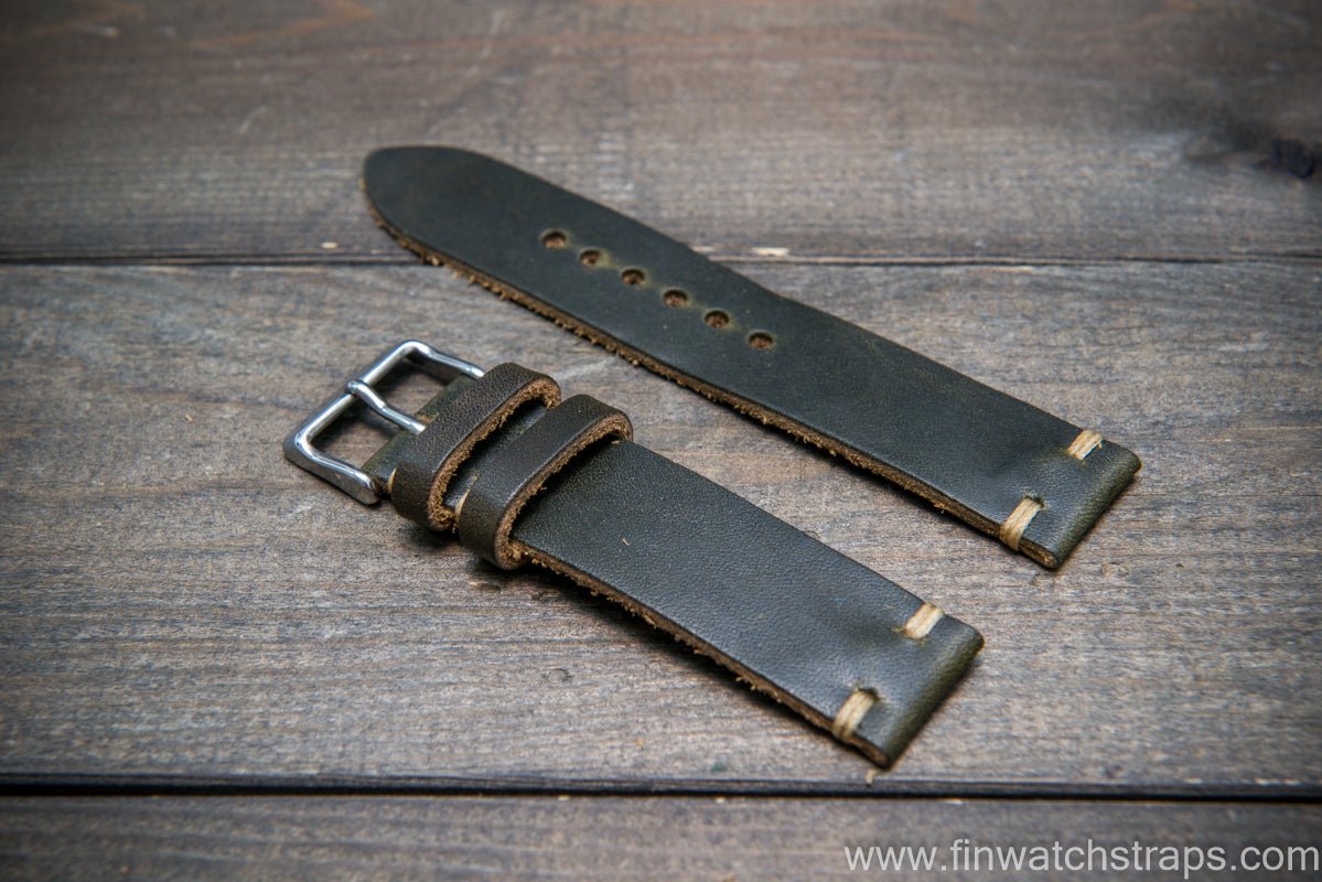 Watch strap, watch band, leather watch strap, leather watch band, finwatchstraps