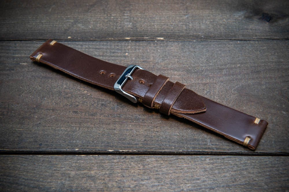 Color 8 Horween Shell Cordovan Leather Watch Strap in All 