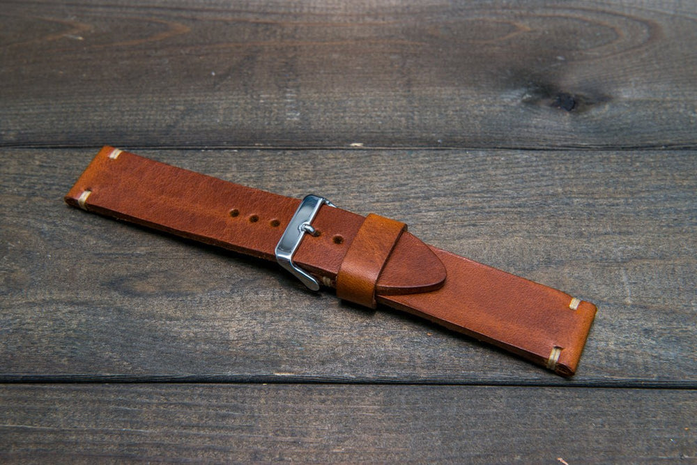 22mm, 24mm Orange Ostrich Leather Watch Strap for Panerai 24mm