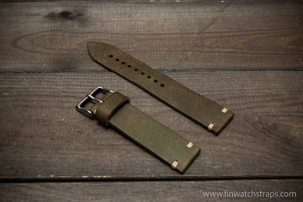 Watch strap, watch band, leather watch strap, leather watch band, finwatchstraps