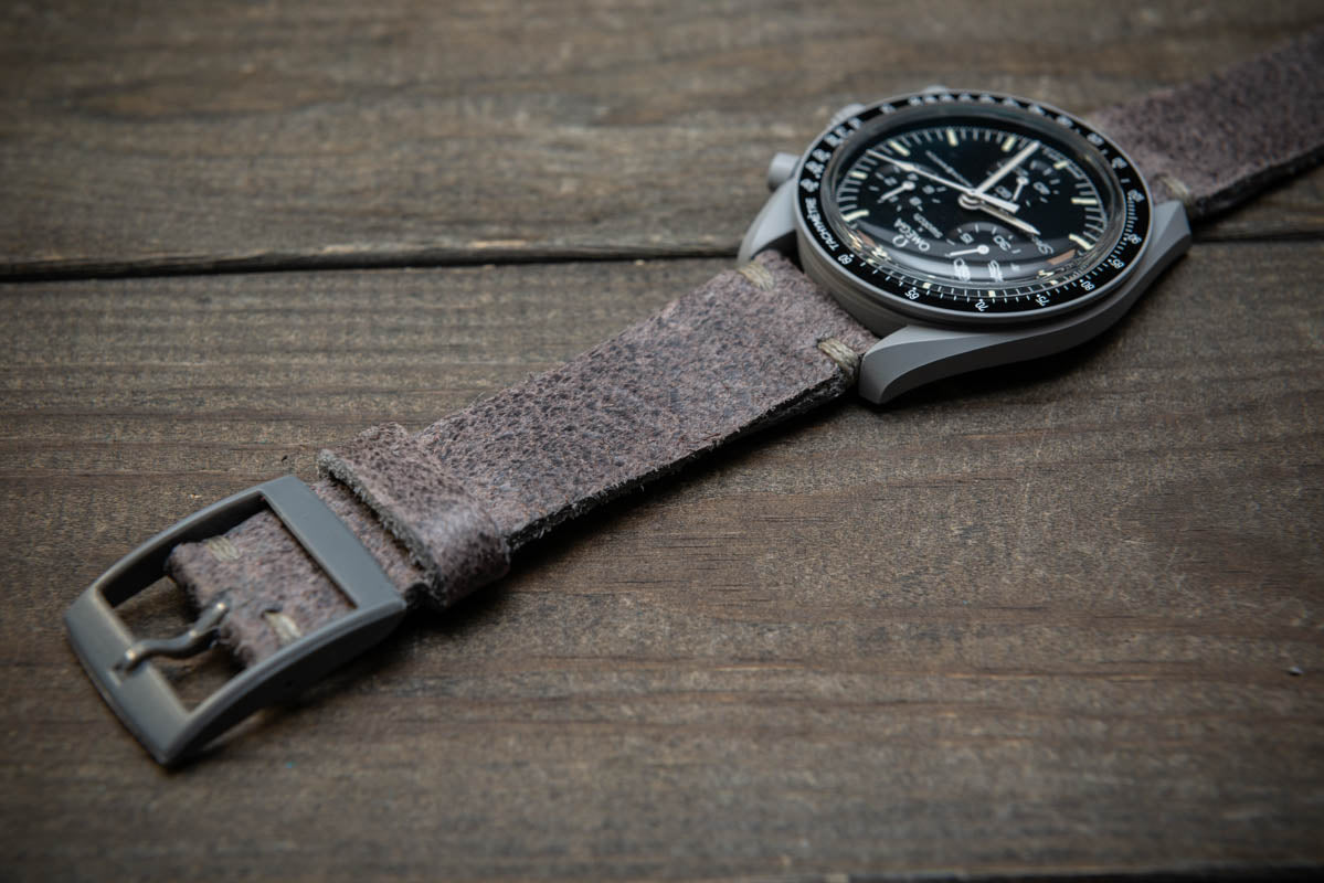 Leather Watch strap for Omega x Swatch , High quality, Compatible