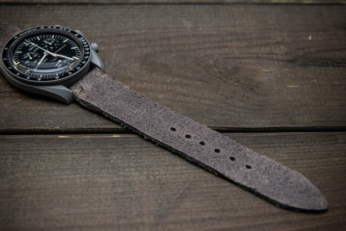 Leather Watch strap for Omega x Swatch , High quality, Compatible