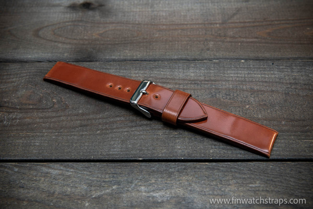 Italian leather watch band, hand-stitched, 10 mm-26mm