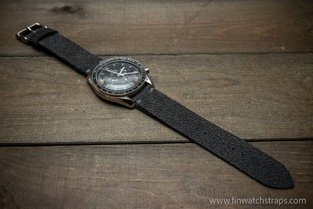 Epi Gray Slim Leather Watch Strap 