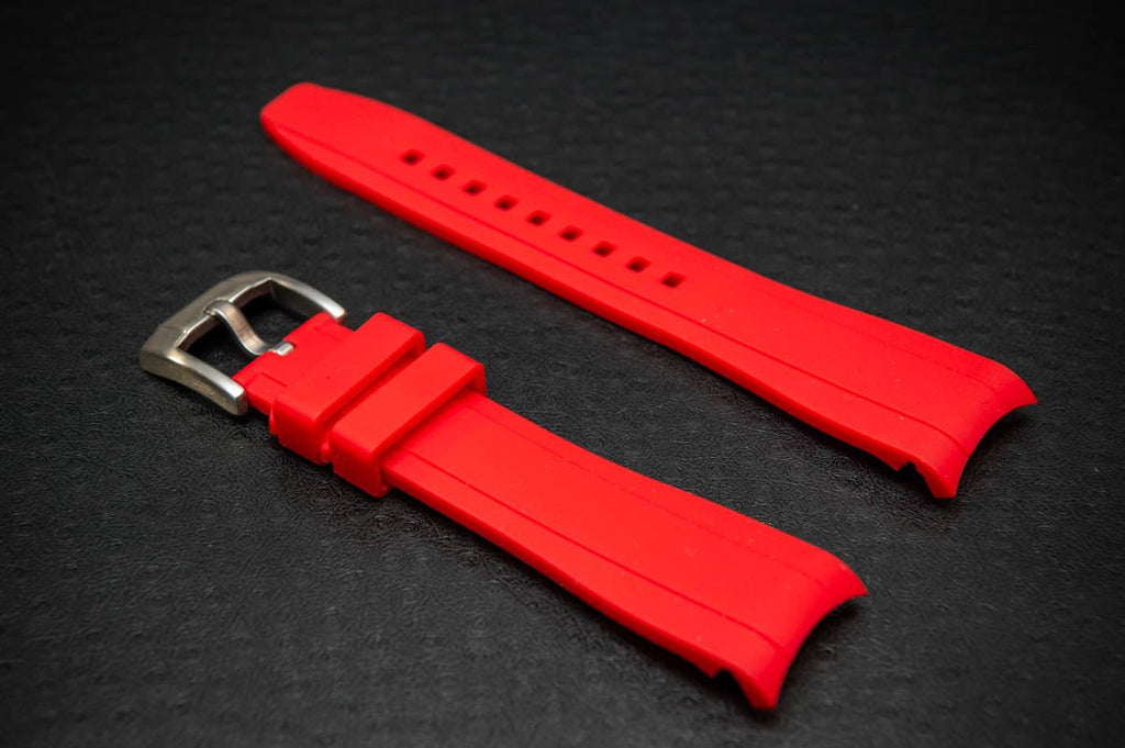 Waterproof watch strap, fluororubber (FKM) watch band, premium