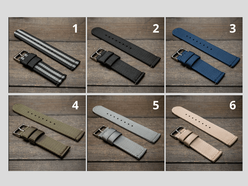 2 piece discount nylon watch strap