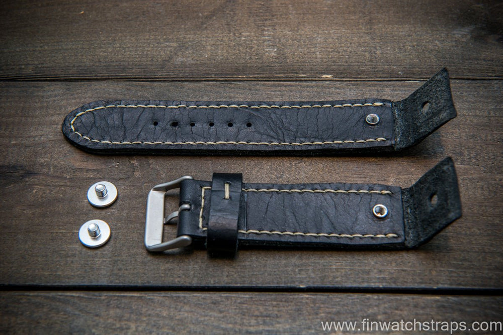 Watch strap, watch band, leather watch strap, leather watch band, finwatchstraps