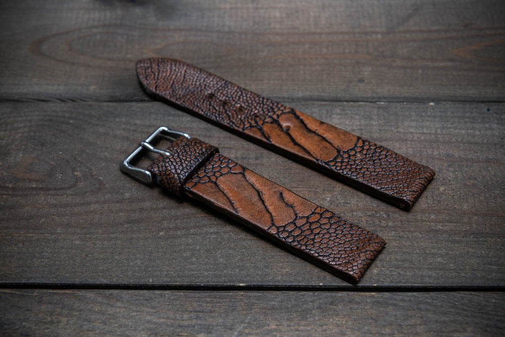 22mm Genuine Green Crocodile Alligator Skin Leather Watch Strap Band  Handmade